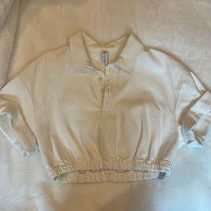 Zara cropped dress shirt, never worn but no tags, XS